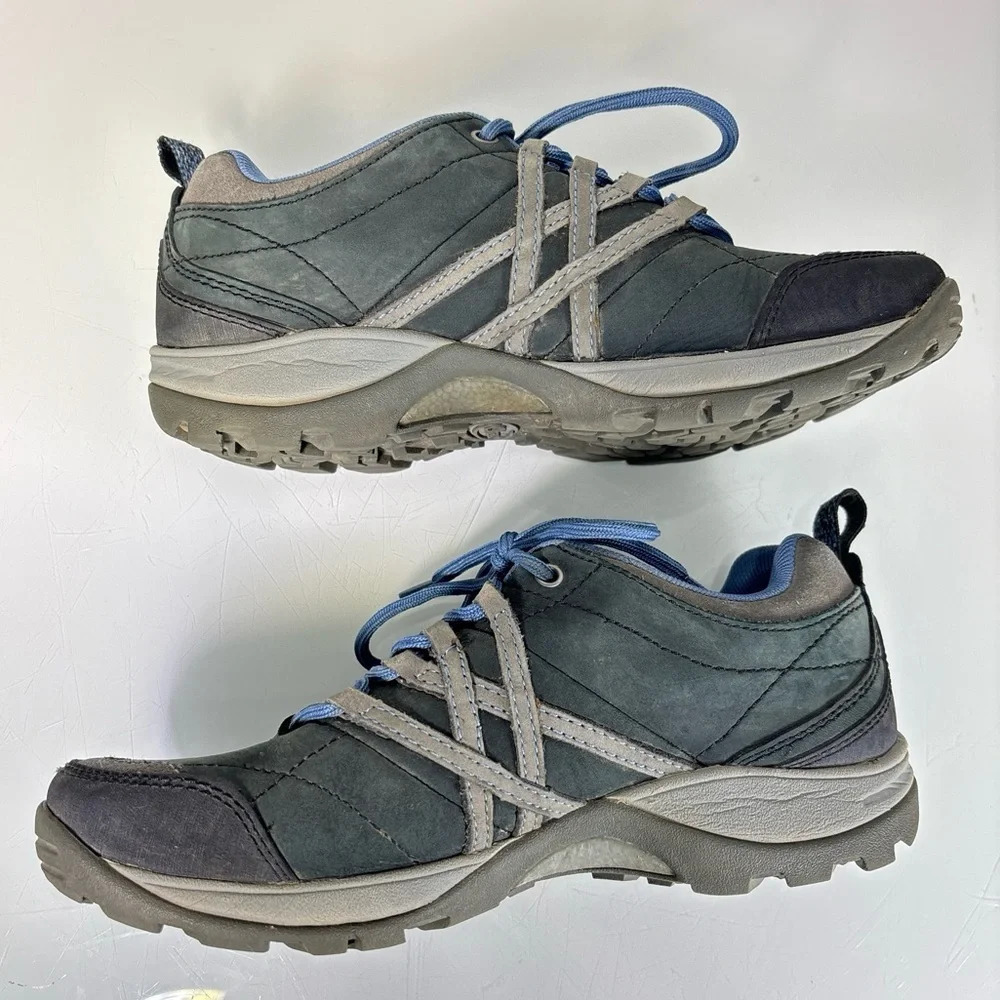 Chaco Winsome Black Blue Gray Lace Up Hiking Sneaker Shoes J104058 Size 7 - Picture 5 of 10